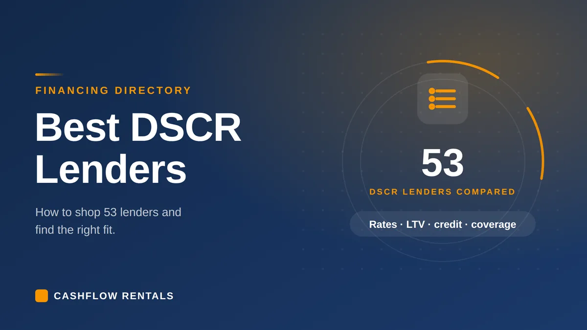 Best DSCR Lenders