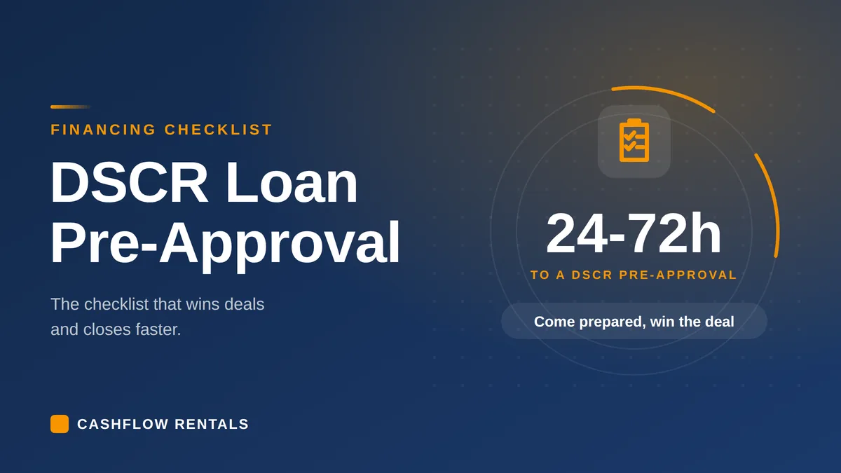 DSCR Pre-Approval Checklist