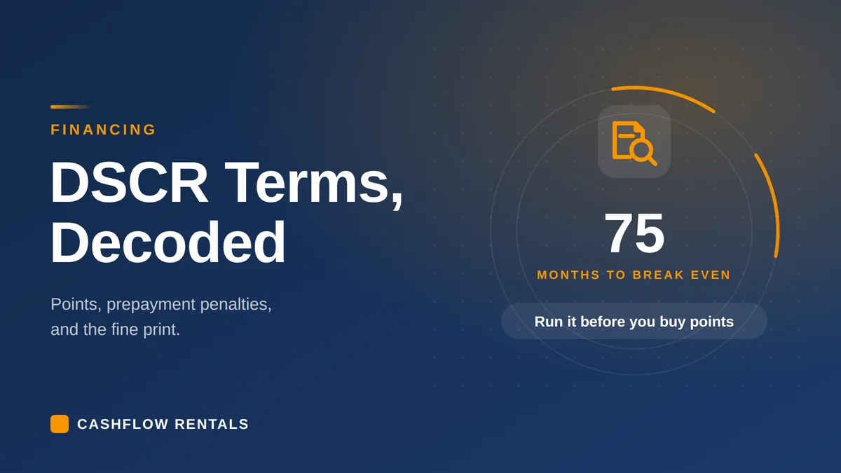 DSCR Loan Terms Decoded