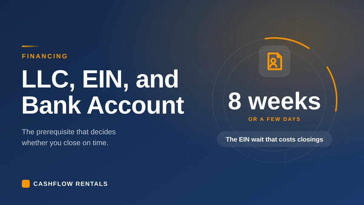 Setting up a US LLC, EIN, and bank account before a foreign national DSCR loan