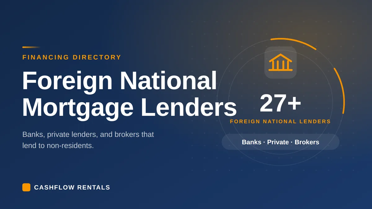 Foreign National Mortgage Lenders