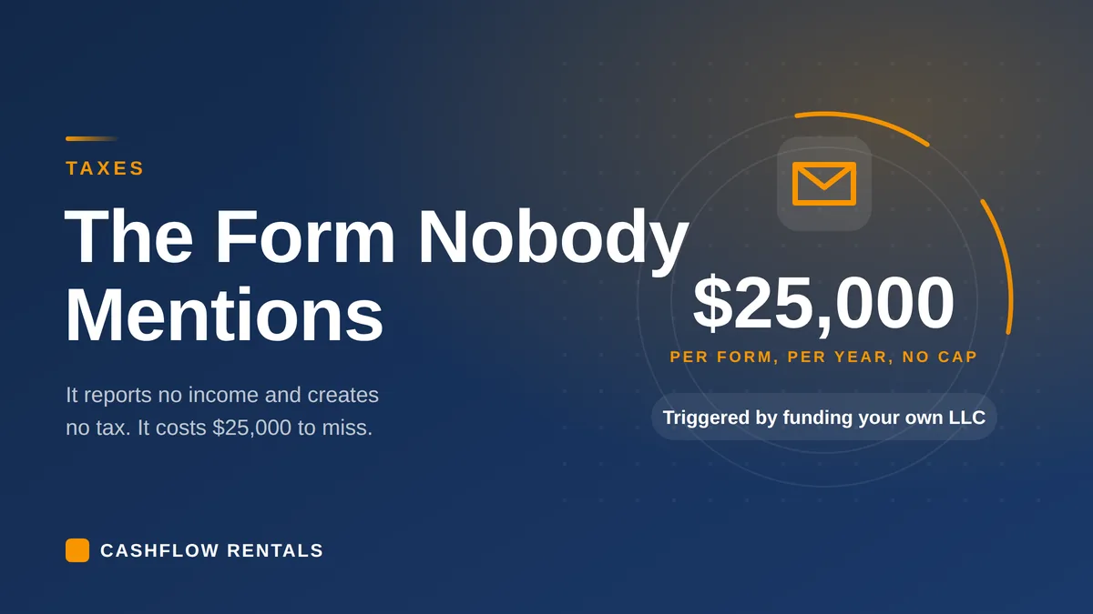 Form 5472 filing requirement for foreign-owned single-member US LLCs