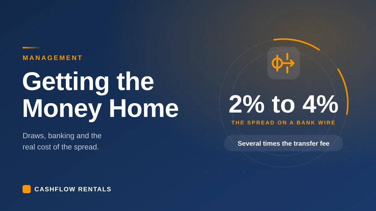 Moving US rental income out of the US: owner draws, banking and the exchange rate spread
