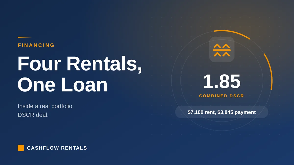A real four-property Kansas City portfolio DSCR loan for a foreign national investor