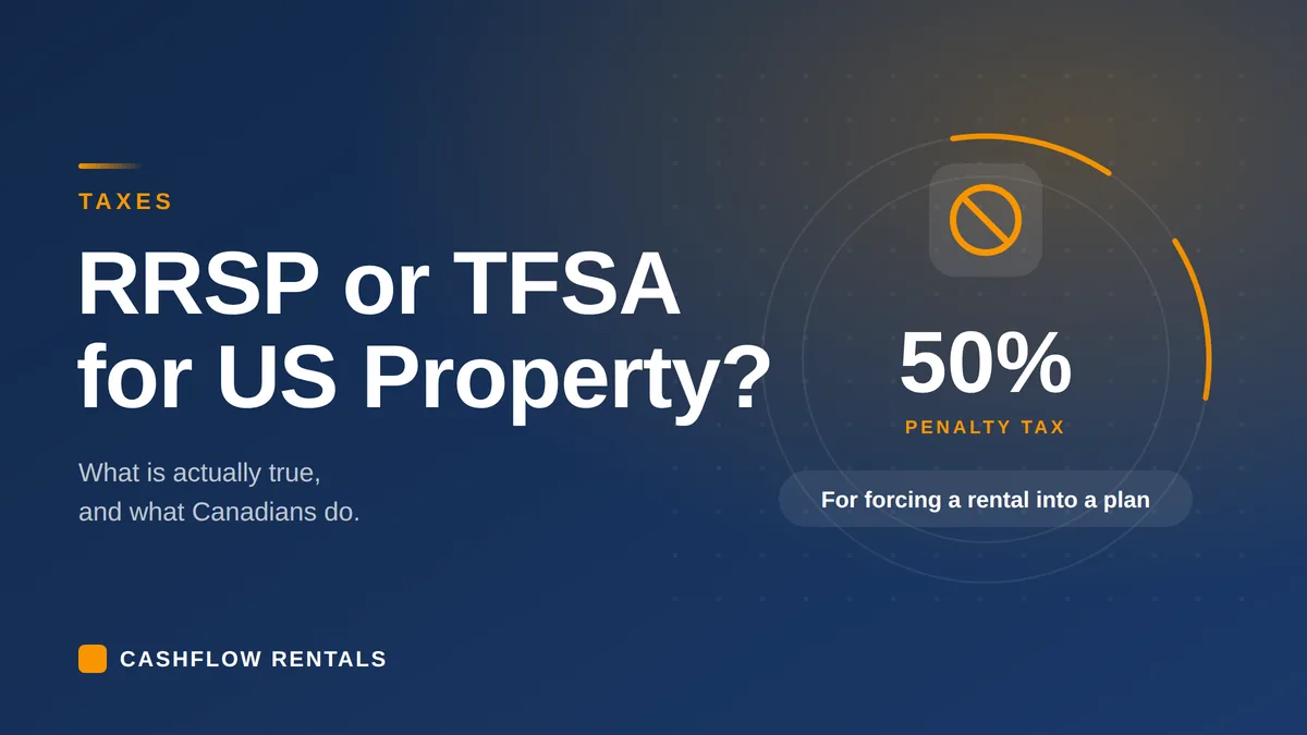Whether a Canadian can use an RRSP or TFSA to buy US real estate