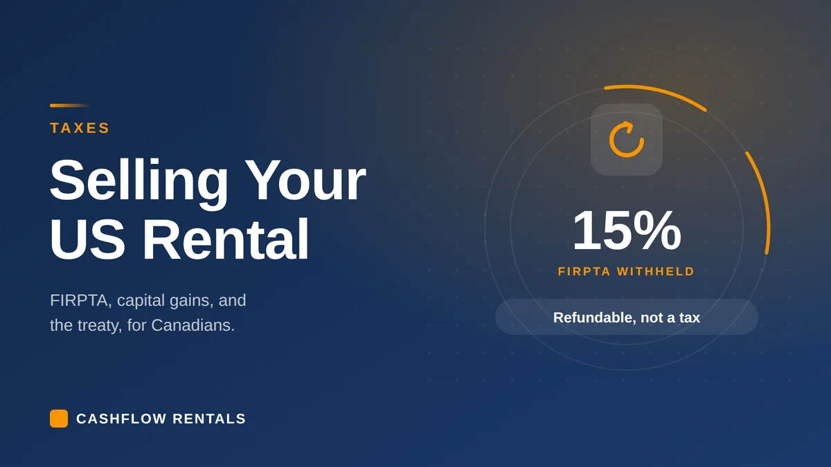 Selling a US rental property as a Canadian, with FIRPTA and capital gains explained