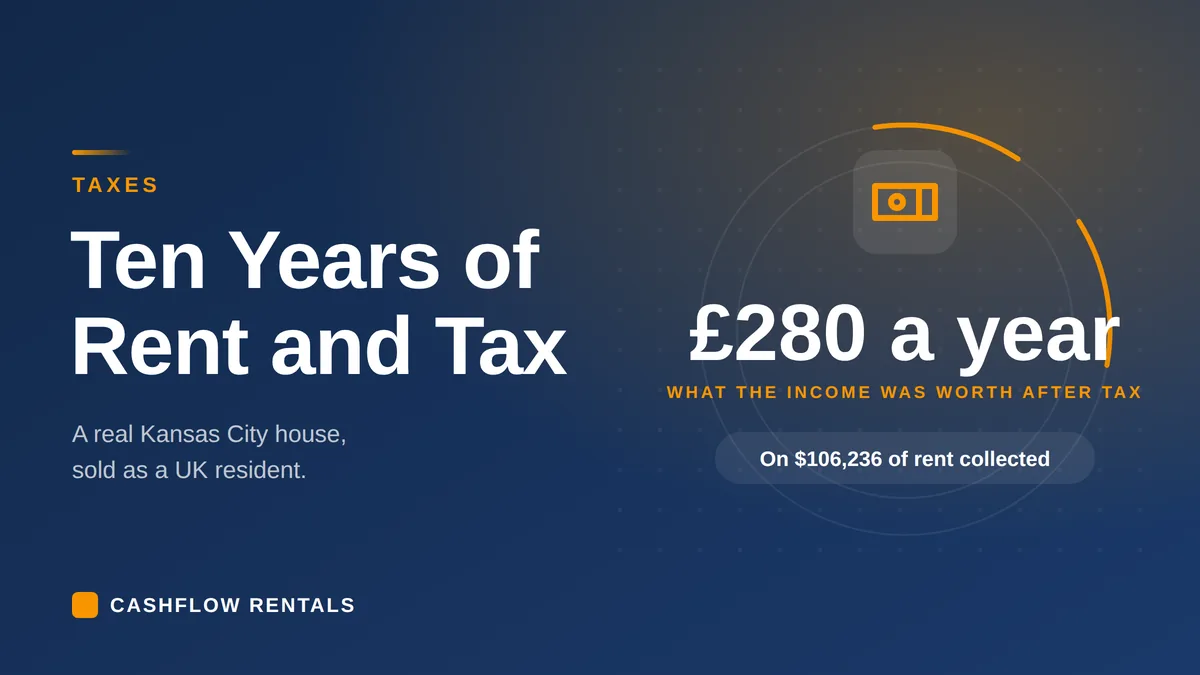 Selling a US rental property as a UK resident, ten years of real numbers on a Kansas City house
