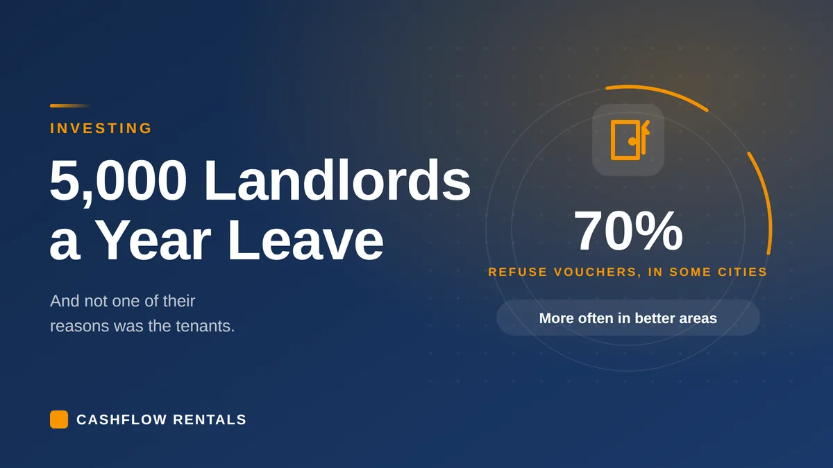 Why more than 5,000 landlords a year leave the Section 8 housing choice voucher program