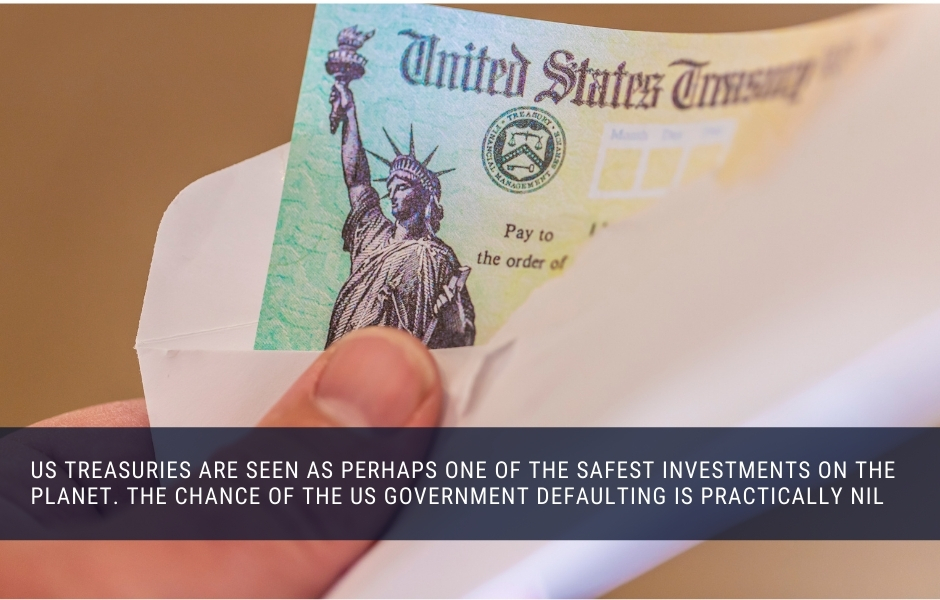 US treasuries are seen as safe investments, although returns are very low