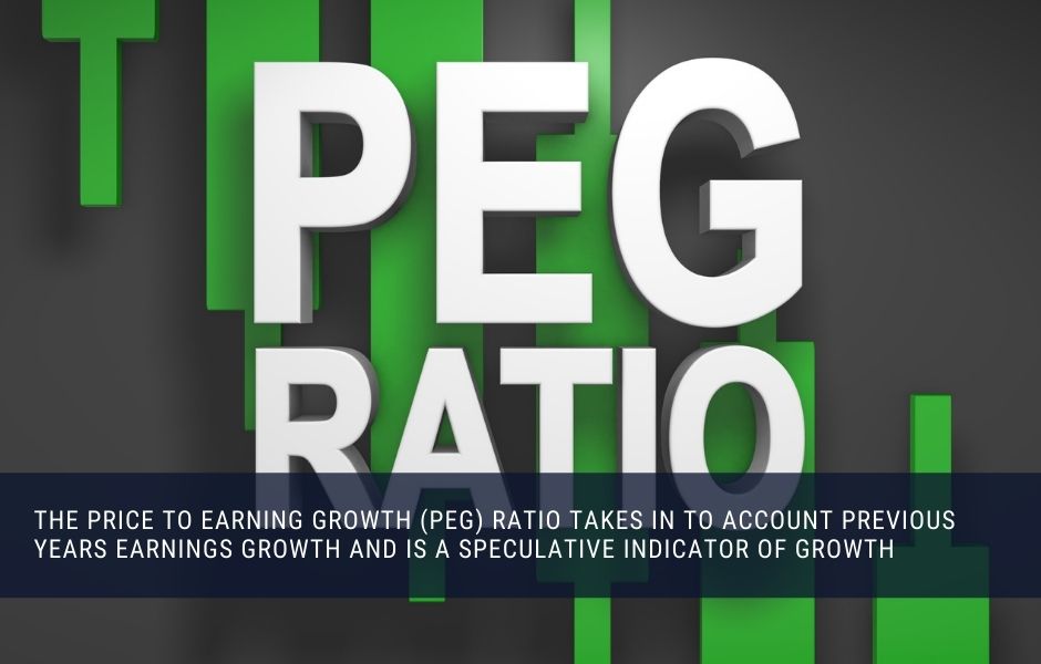 The price to earning growth ratio is a speculative assessment of a stocks earnings growth potential