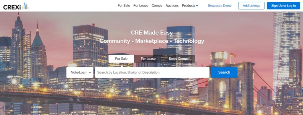 CREXi offers mortgage notes secured against commercial property