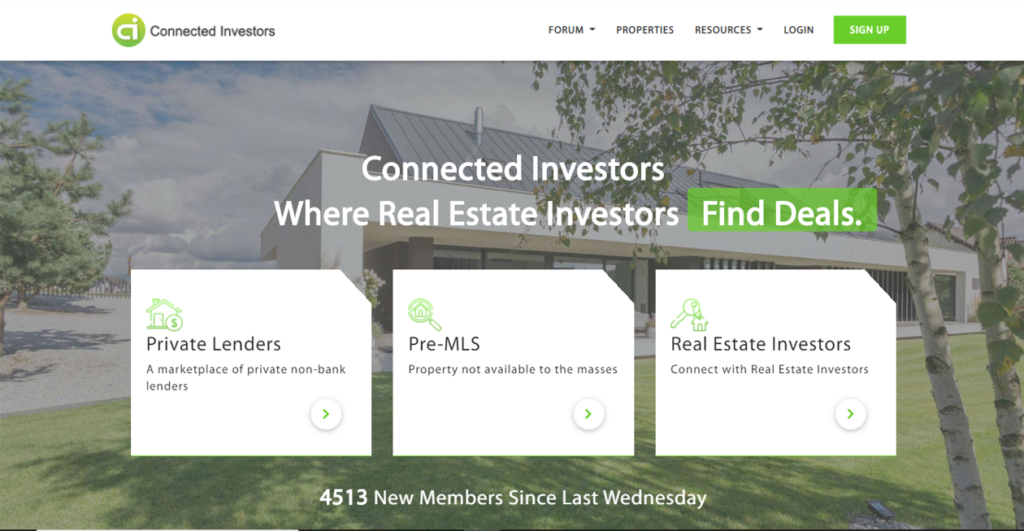 Connected Investors connects private lenders with real estate investors looking for funding