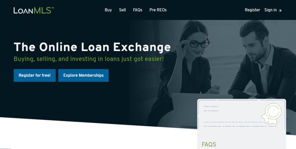 Loan MLS allows you to buy mortgage notes through an online platform