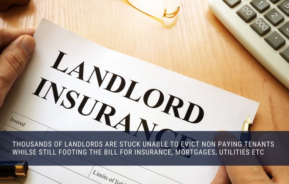 Landlords have been left with non paying tenants but still remain responsible for all the property costs