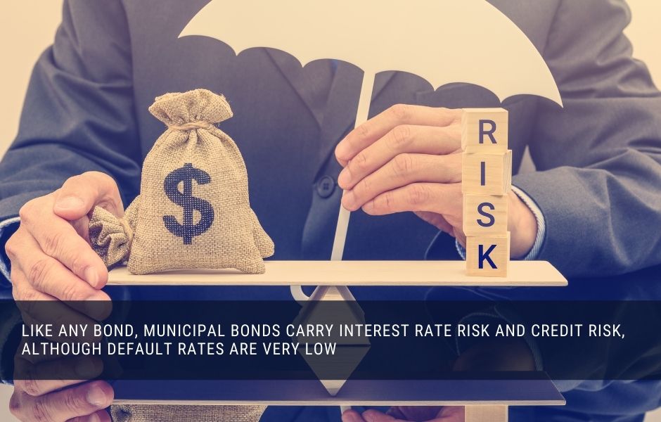 Like all investments, municipal bonds carry some degree of risk