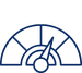 Icon of a semicircular protractor with a central knob, representing measurement/angle tools